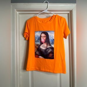 Bubblegum Mona Lisa Graphic Tee